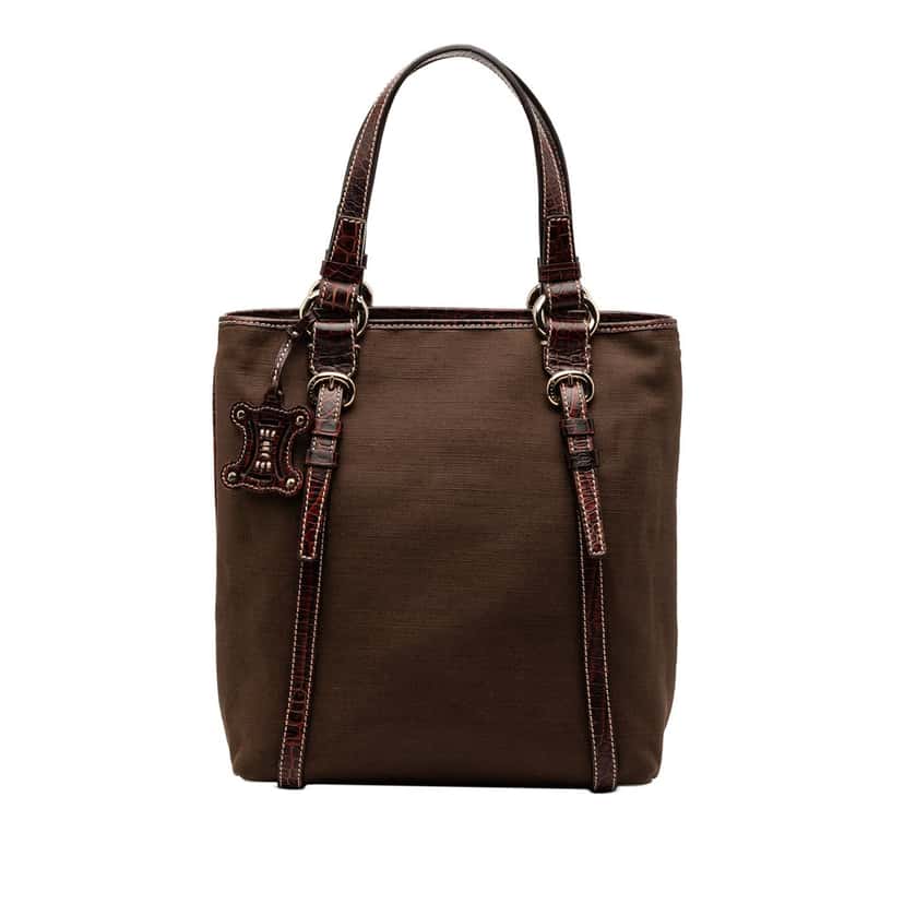 Celine Canvas Tote Brown Never worn, with tag - Front View