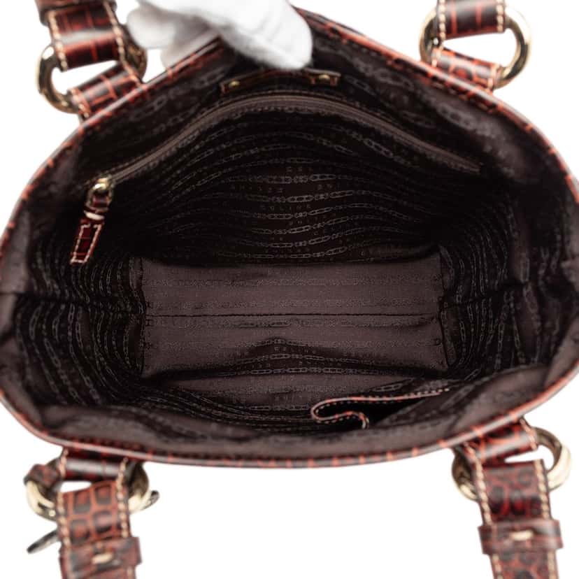 Celine Canvas Tote Brown Never worn, with tag - Model View