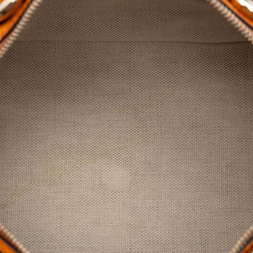 Gucci Medium Pebbled Calfskin Soho Boston Bag Orange Leather Very good condition - Model View