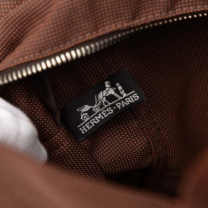 Hermès Canvas Herline GM Brown Very good condition - Box View