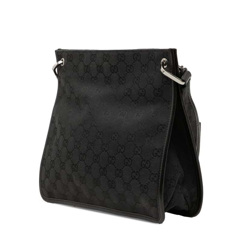Gucci GG Canvas Crossbody Black Very good condition - Back View