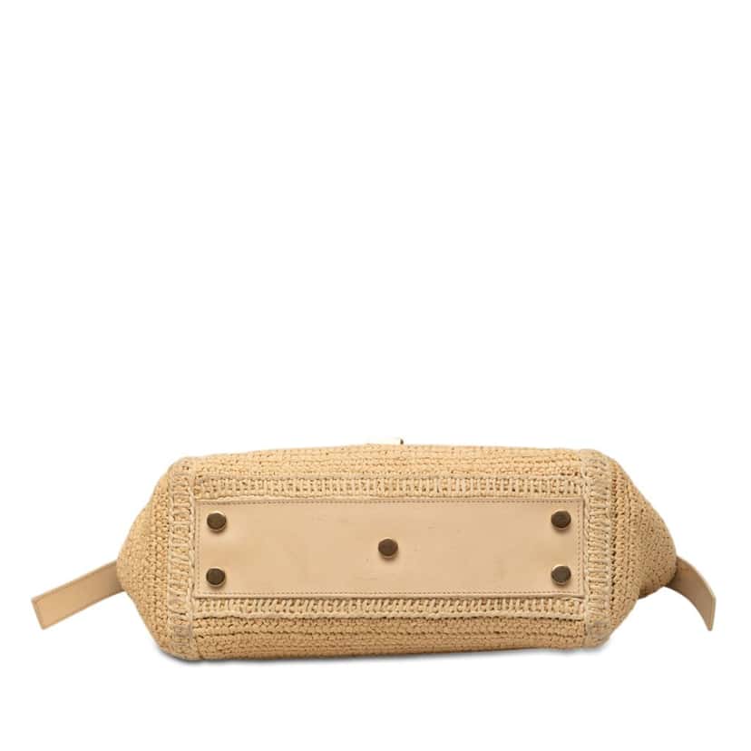 Saint Laurent Baby Raffia Monogram Downtown Cabas Beige Very good condition - Inside View