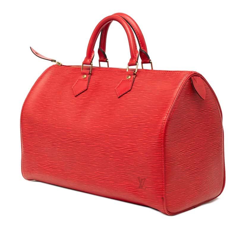 Louis Vuitton Epi Speedy 35 Red Leather Very good condition - Back View