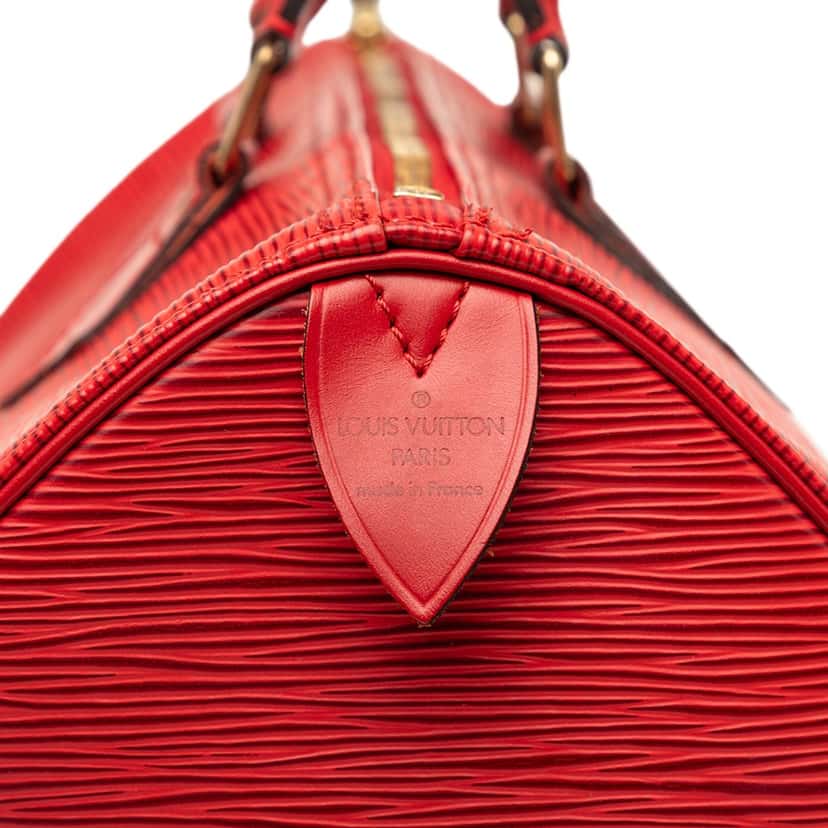 Louis Vuitton Epi Speedy 35 Red Leather Very good condition - Box View