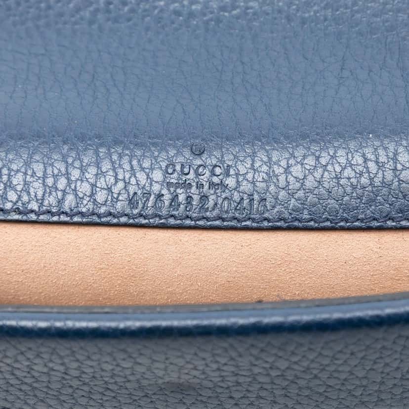 Gucci Mini Leather Dionysus Crossbody Blue Leather Very good condition - Box View