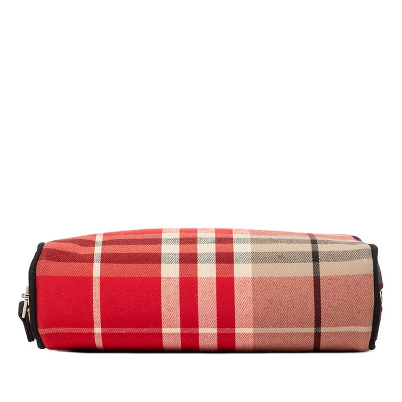 Burberry Plaid Canvas Handbag Red Very good condition - Inside View