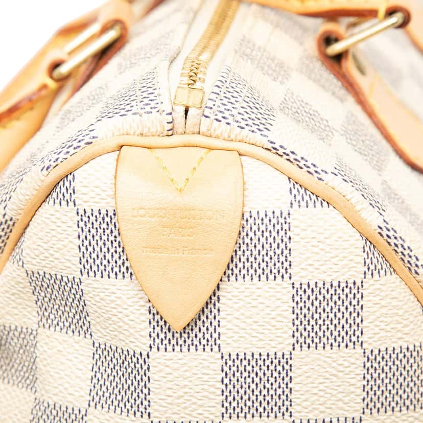 Louis Vuitton Damier Azur Speedy 25 White Very good condition - Box View