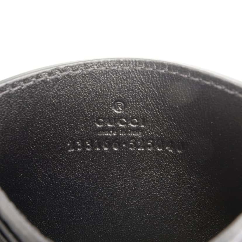 Gucci Guccissima Card Holder Black Leather Never worn - Box View