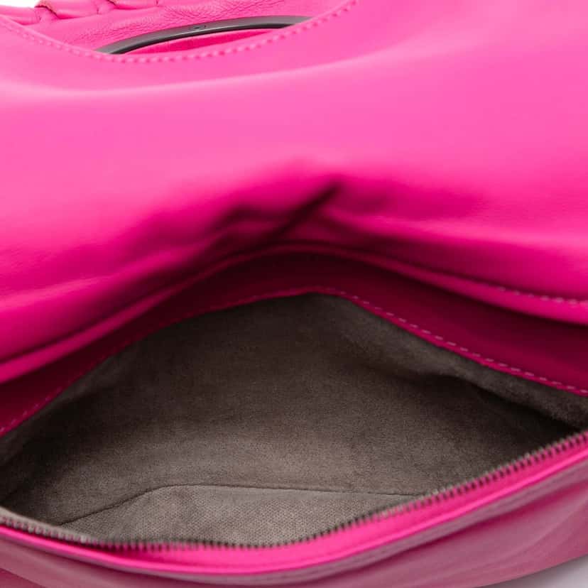 Bottega Veneta Nappa Intrecciato Turn Lock Clutch Pink Leather Very good condition - Model View