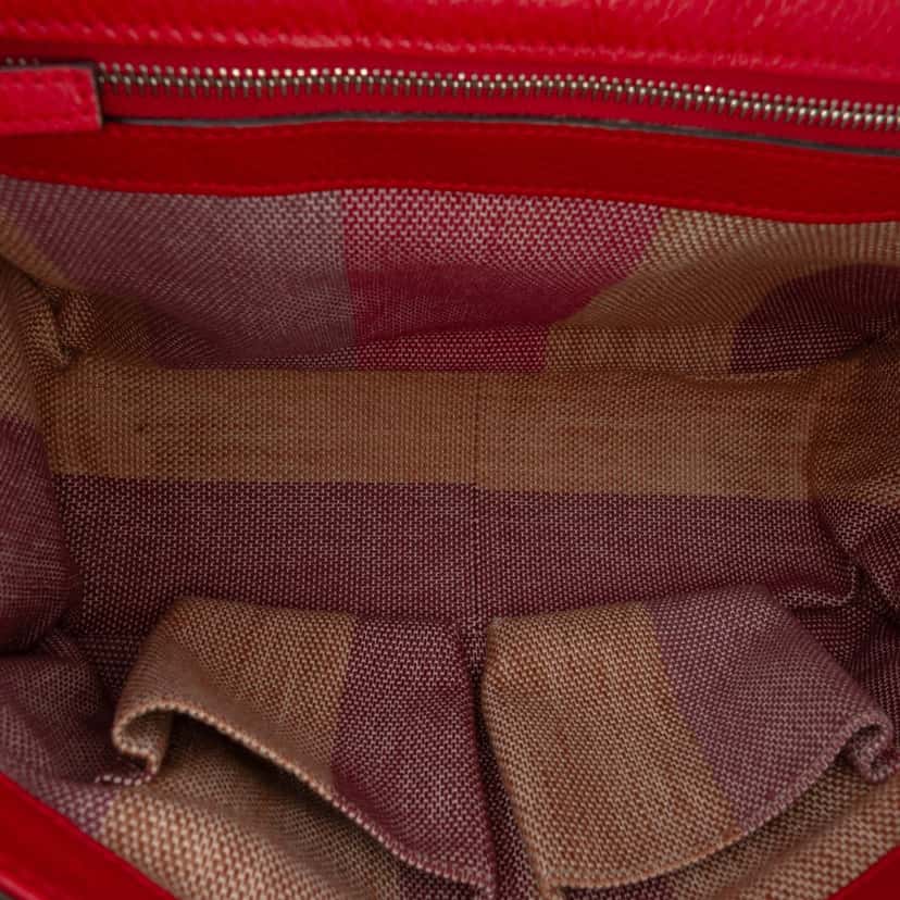 Gucci Medium Leather Bamboo Daily Crossbody Red Leather Very good condition - Model View