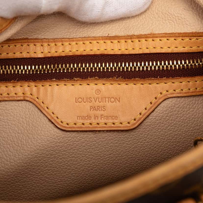 Louis Vuitton Monogram Petit Bucket Brown Very good condition - Box View