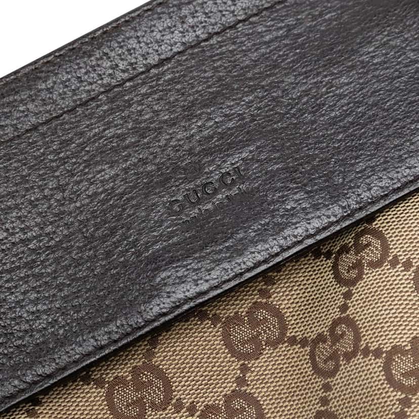 Gucci GG Canvas Web Double Pocket Belt Bag Beige Very good condition - Box View