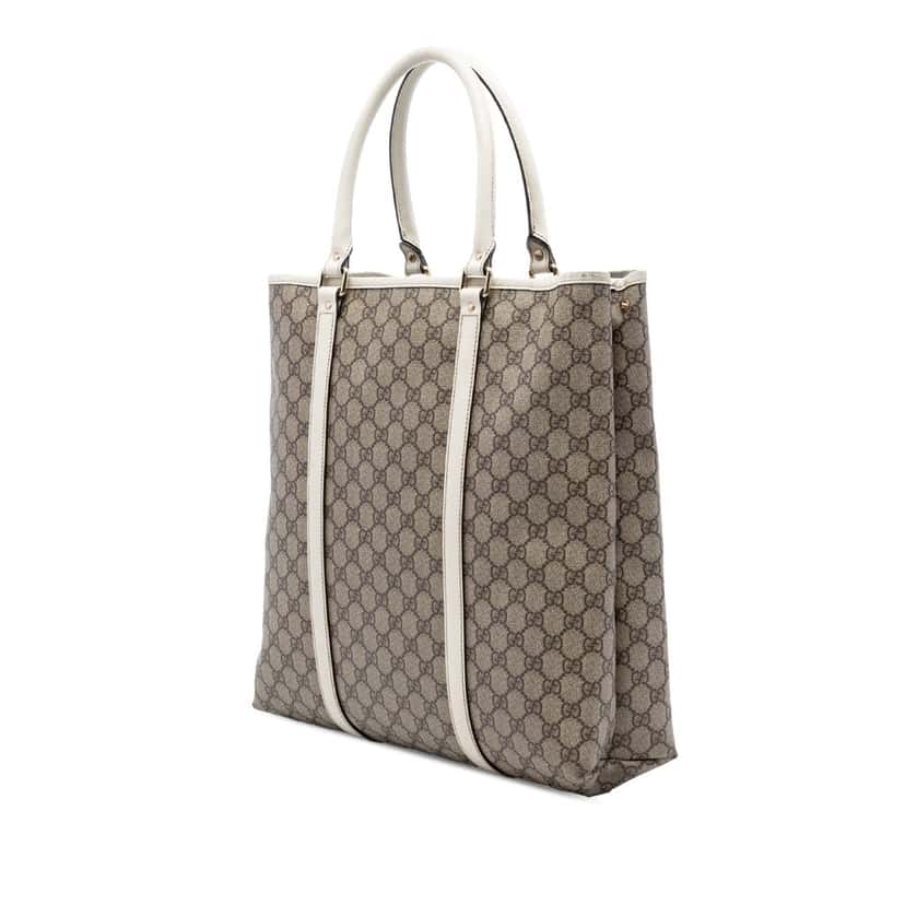 Gucci GG Supreme Joy Vertical Tote Beige Very good condition - Back View