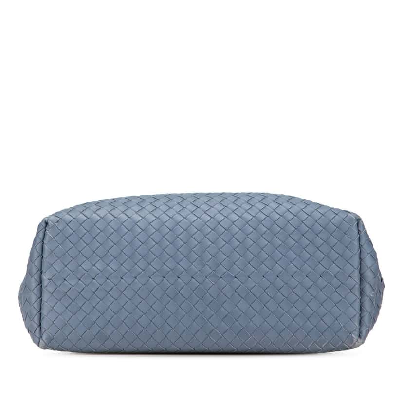 Bottega Veneta Medium Nappa Intrecciato Garda Tote Blue Leather Good condition - Inside View