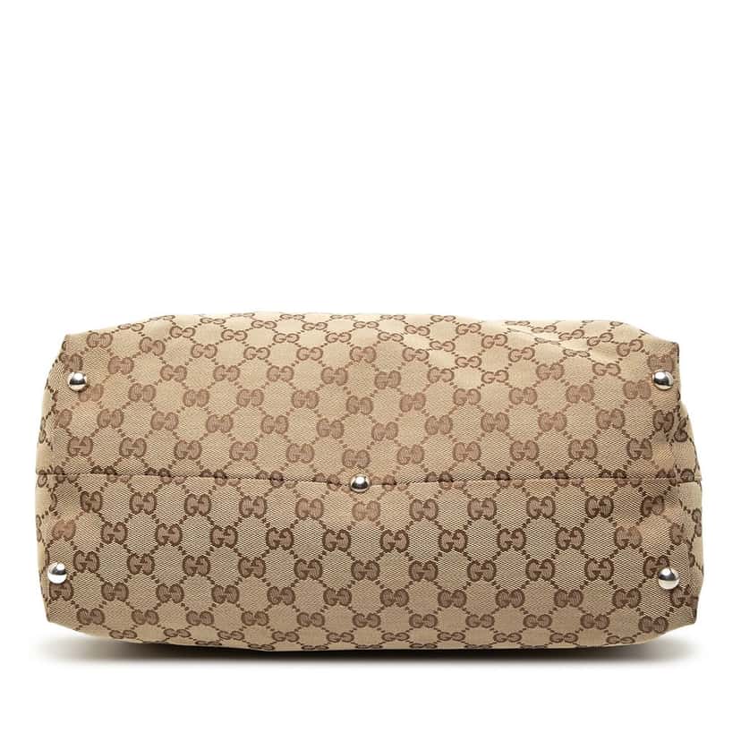 Gucci GG Canvas Icon Bit Tote Beige Very good condition - Inside View