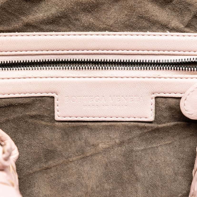 Bottega Veneta Nappa Intrecciato Nodini Crossbody Pink Leather Very good condition - Box View