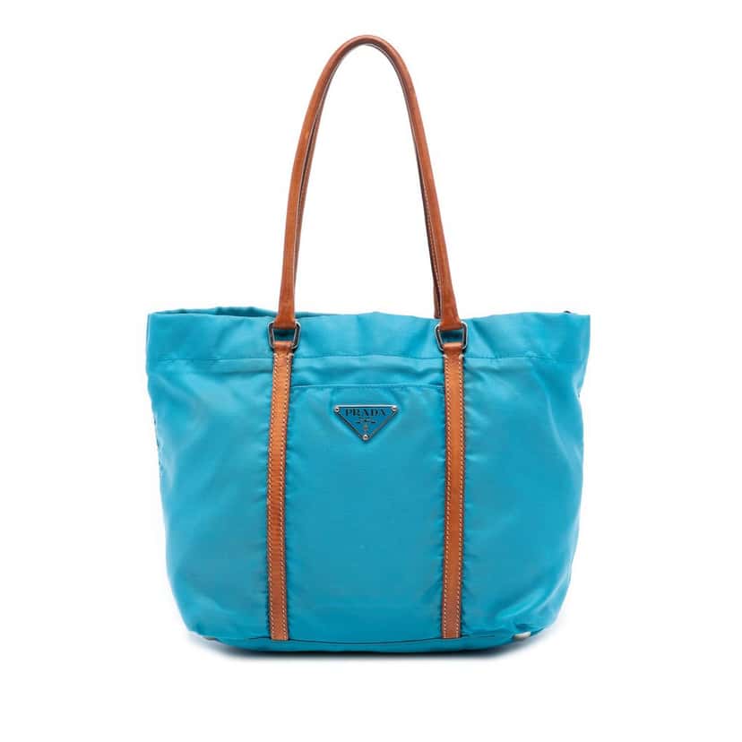 Prada Tessuto Tote Blue Very good condition - Front View