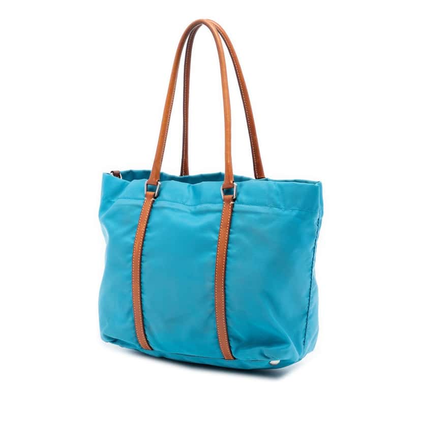 Prada Tessuto Tote Blue Very good condition - Back View