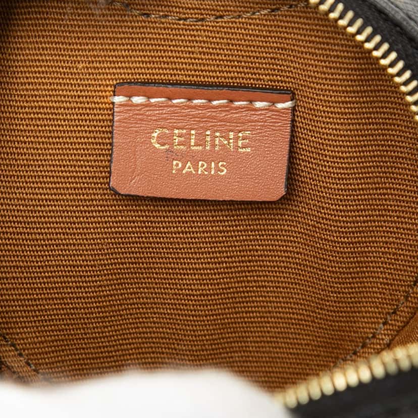 Celine Micro Triomphe Coated Canvas Heart Crossbody Brown Very good condition - Box View