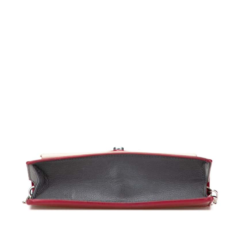 Louis Vuitton Bicolor Leather MyLockMe Chain Pochette Red Leather Very good condition - Inside View