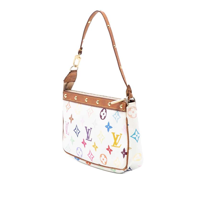 Louis Vuitton Monogram Multicolore Pochette Accessoires White Very good condition - Back View