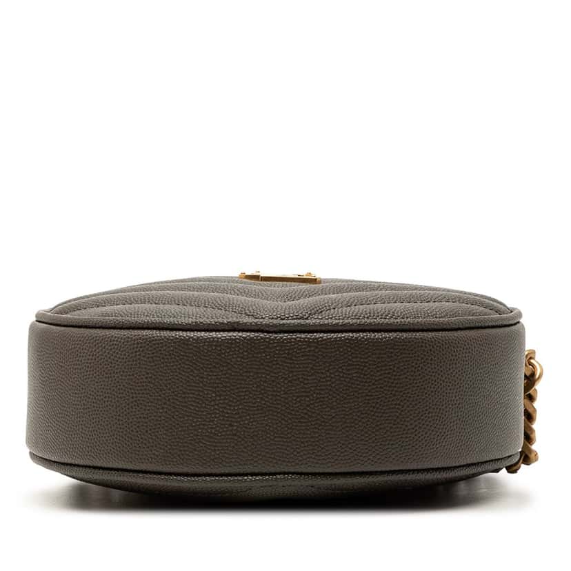 Saint Laurent Grain De Poudre Chevron Round Vinyle Camera Bag Other Leather Very good condition - Inside View