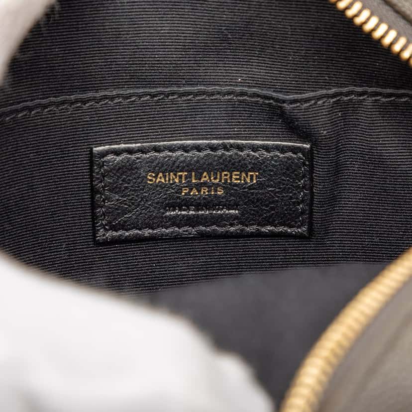 Saint Laurent Grain De Poudre Chevron Round Vinyle Camera Bag Other Leather Very good condition - Box View