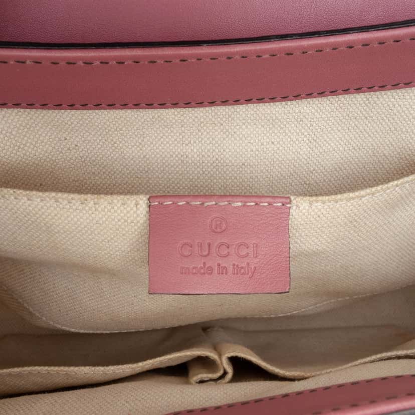 Gucci Medium Guccissima Emily Shoulder Bag Pink Leather Very good condition - Box View