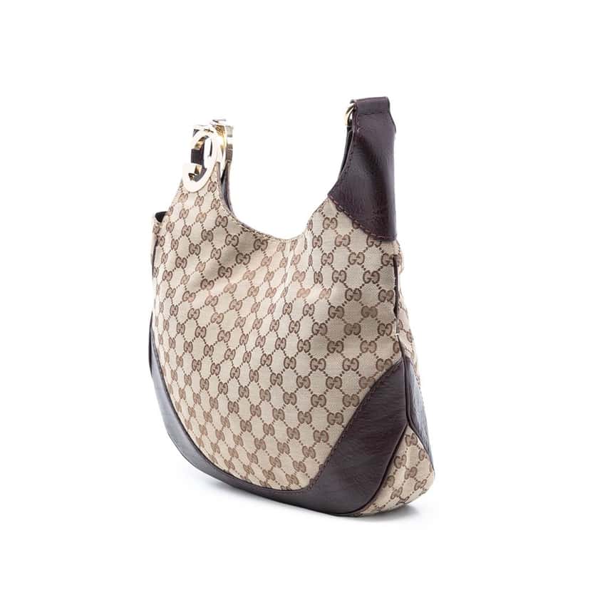 Gucci GG Canvas Charlotte Crossbody Beige Very good condition - Back View