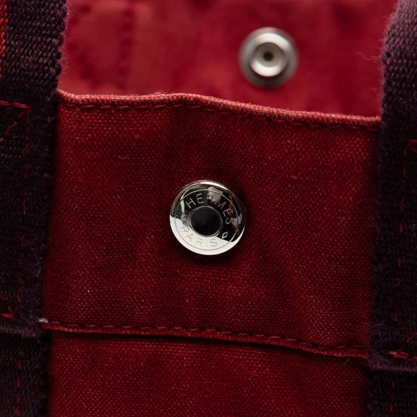 Hermès Canvas Fourre Tout PM Red Very good condition - Box View