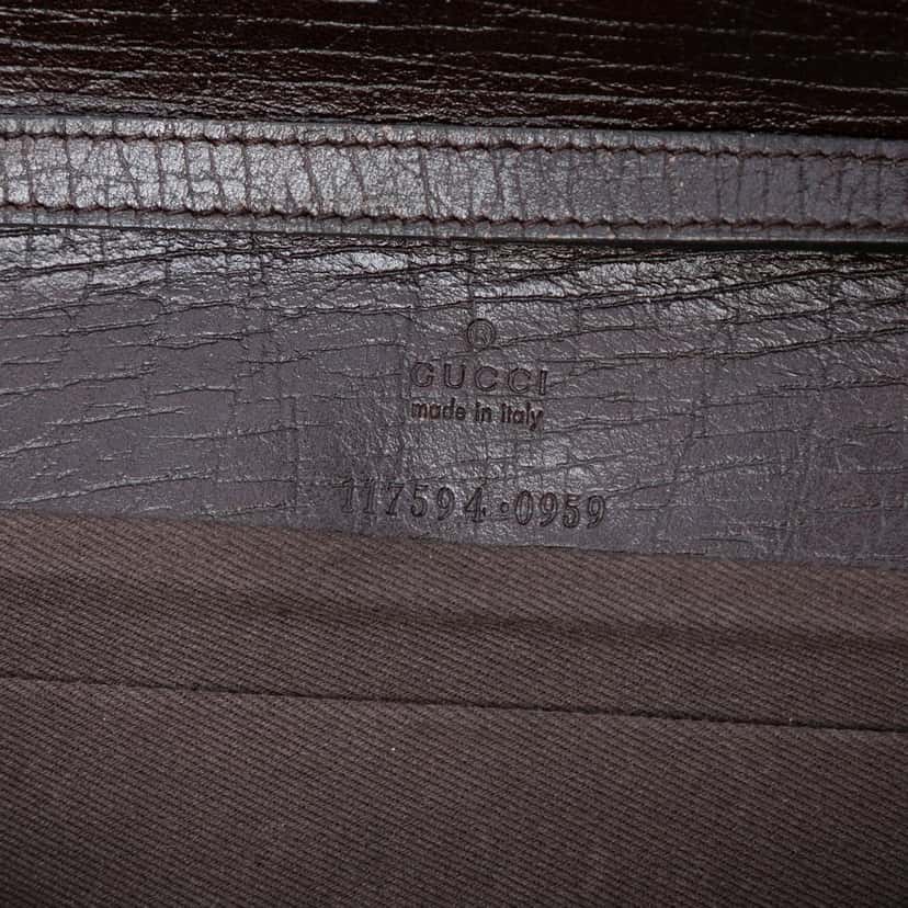 Gucci GG Canvas Bamboo Bar Crossbody Beige Very good condition - Box View