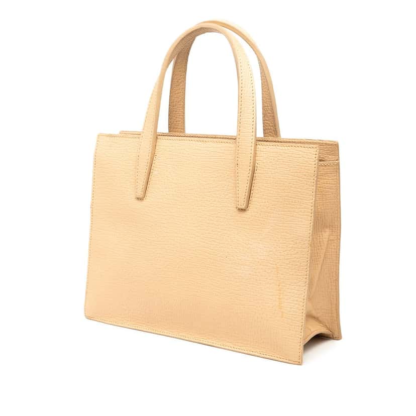 LOEWE Leather Tote Beige Leather Very good condition - Back View