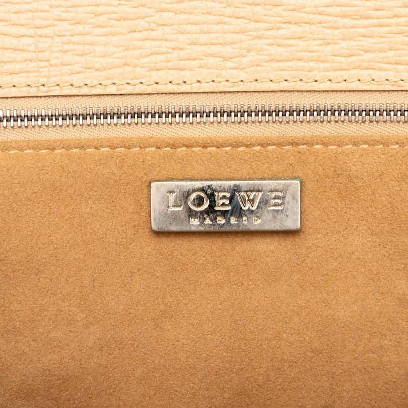 LOEWE Leather Tote Beige Leather Very good condition - Box View