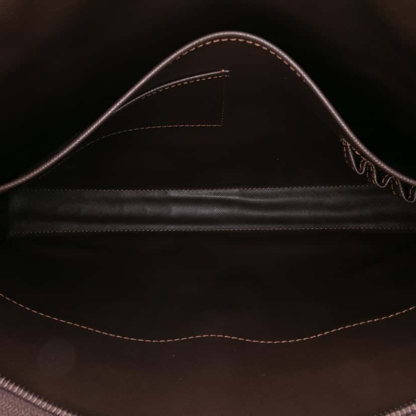 Burberry Vintage Check Canvas Clutch Brown Good condition - Model View