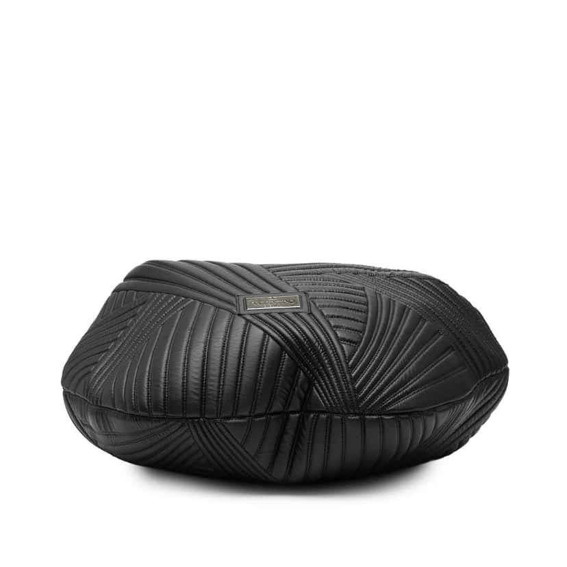 Valentino Leather Braided Stitch Hobo Black Leather Very good condition - Inside View