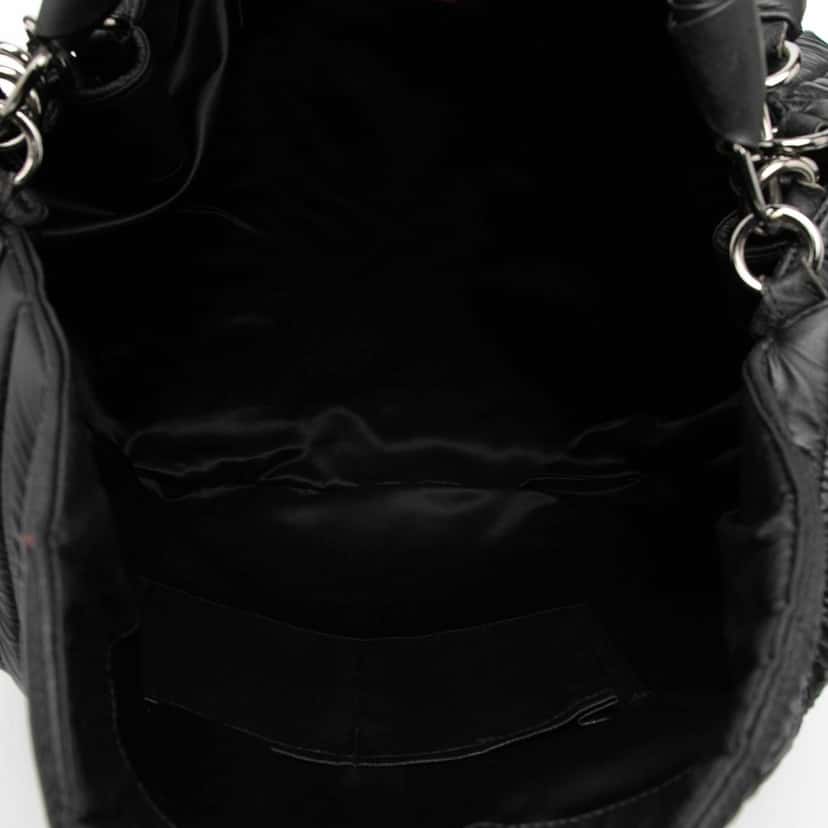 Valentino Leather Braided Stitch Hobo Black Leather Very good condition - Model View