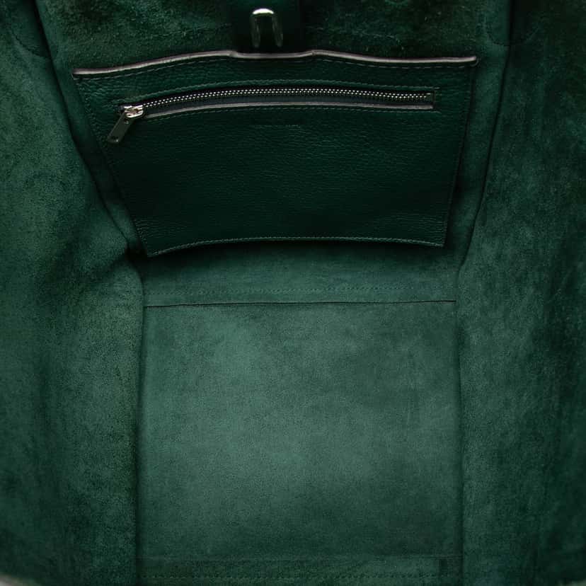 Celine Small Grained Calfskin Big Bag Green Leather Very good condition - Model View