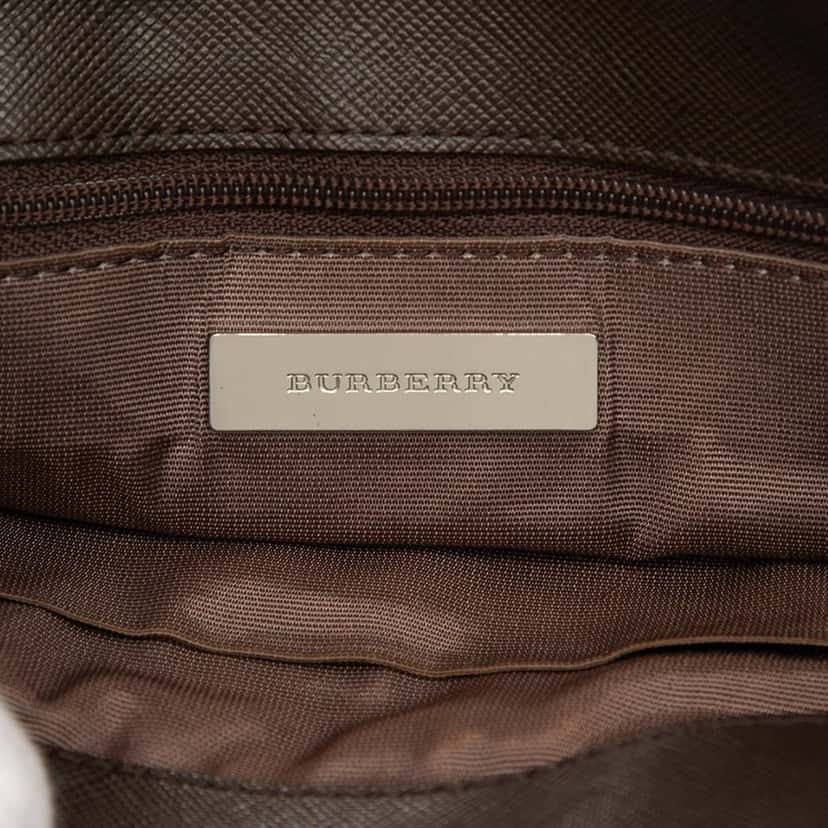 Burberry House Check Canvas Crossbody Beige Very good condition - Box View