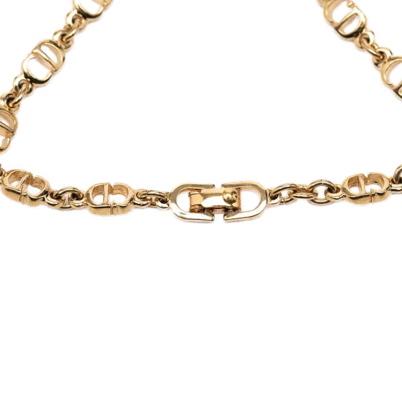 Dior Gold Plated CD Logo Chain Link Bracelet Gold Metal Very good condition - Model View