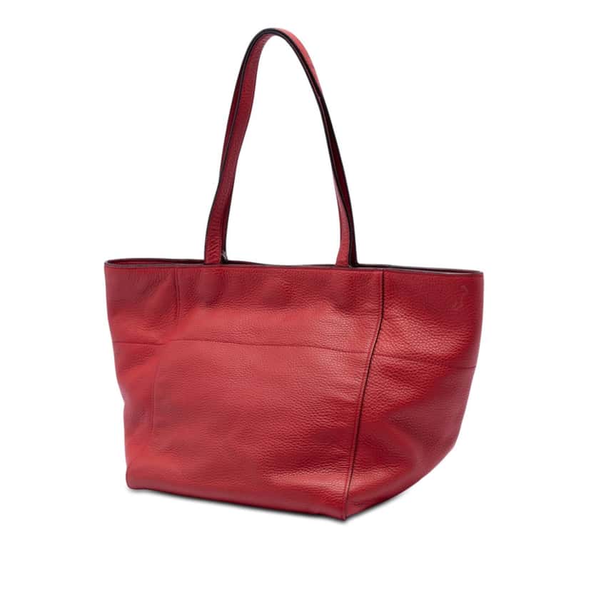 Prada Vitello Daino Tote Red Leather Very good condition - Back View