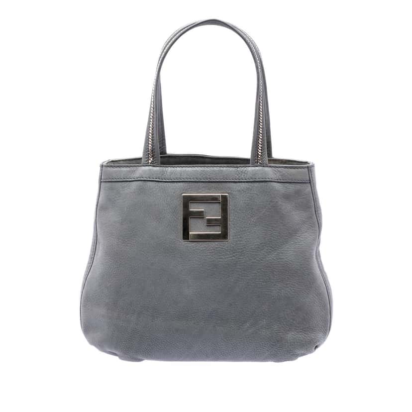 Fendi Nubuck FF Chains Tote Other Leather Very good condition - Front View