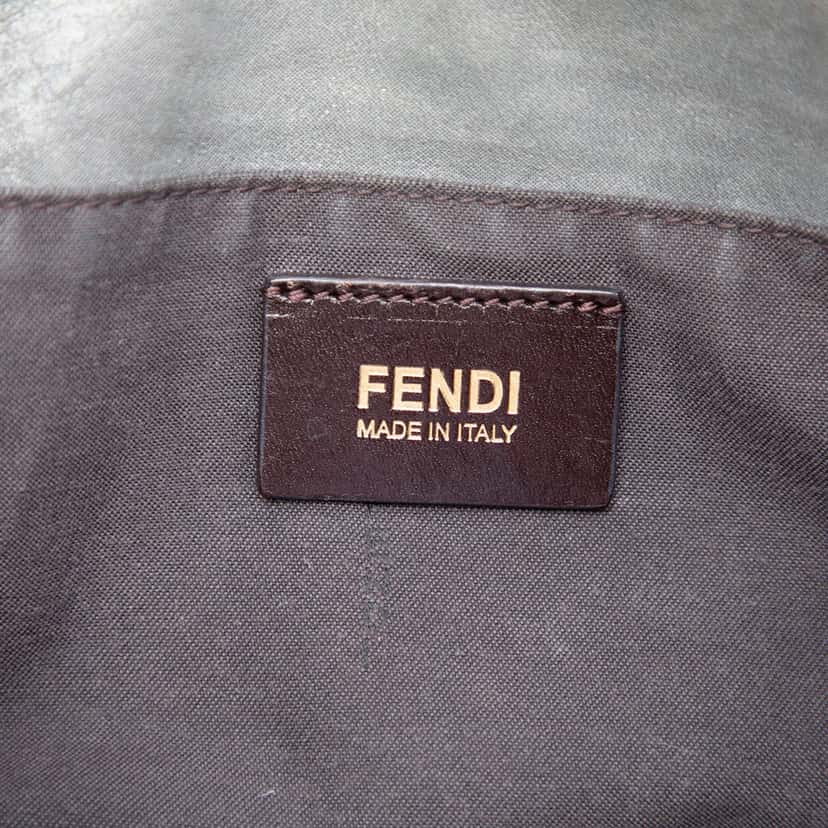 Fendi Nubuck FF Chains Tote Other Leather Very good condition - Box View