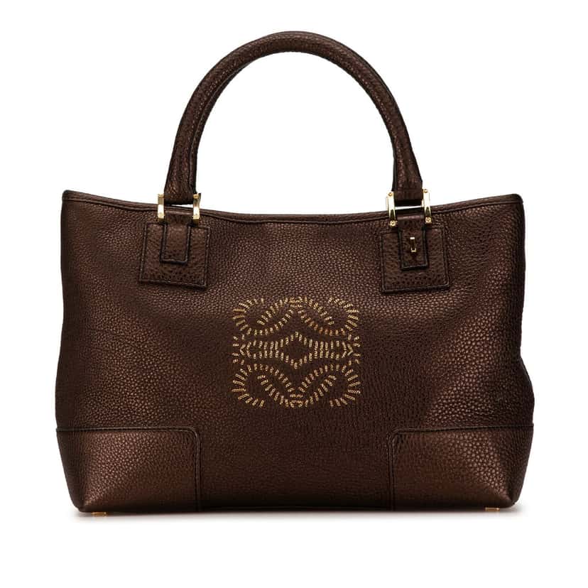 Loewe Fusta Tote Brown Leather Very good condition - Front View