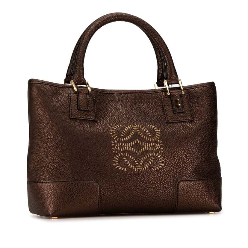 Loewe Fusta Tote Brown Leather Very good condition - Back View