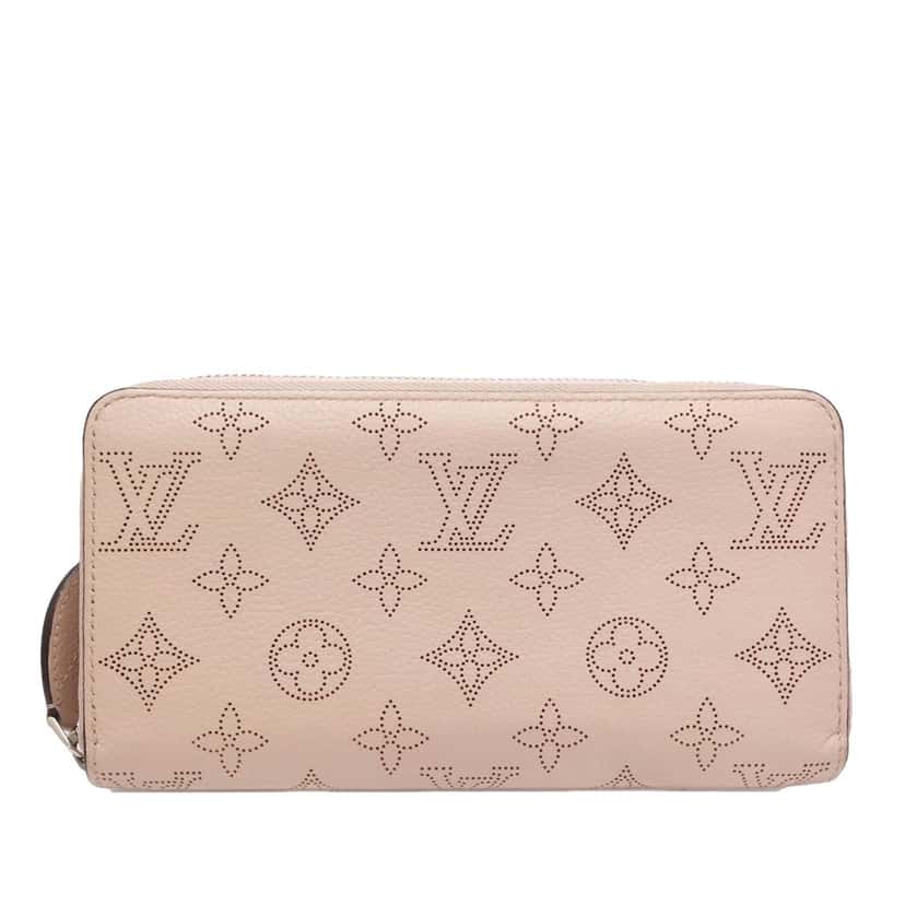 Louis Vuitton Monogram Mahina Zippy Long Wallet Pink Leather Very good condition - Front View