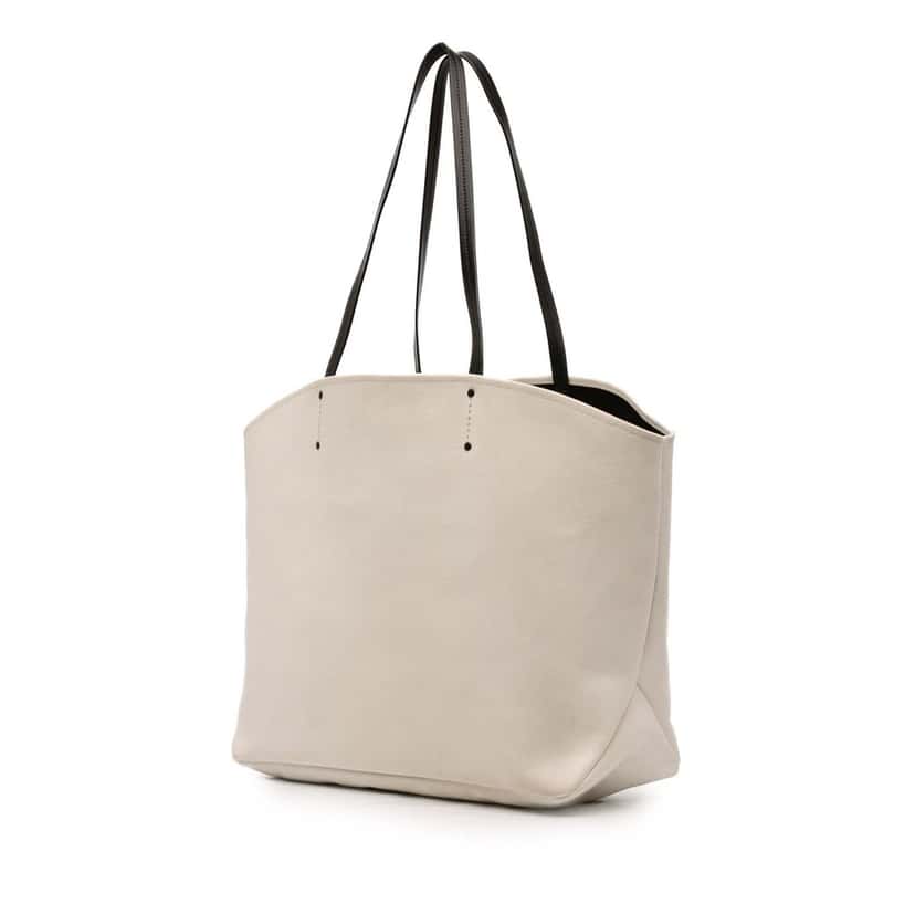 Prada Canvas Canapa Printed Banana Tote White Very good condition - Back View