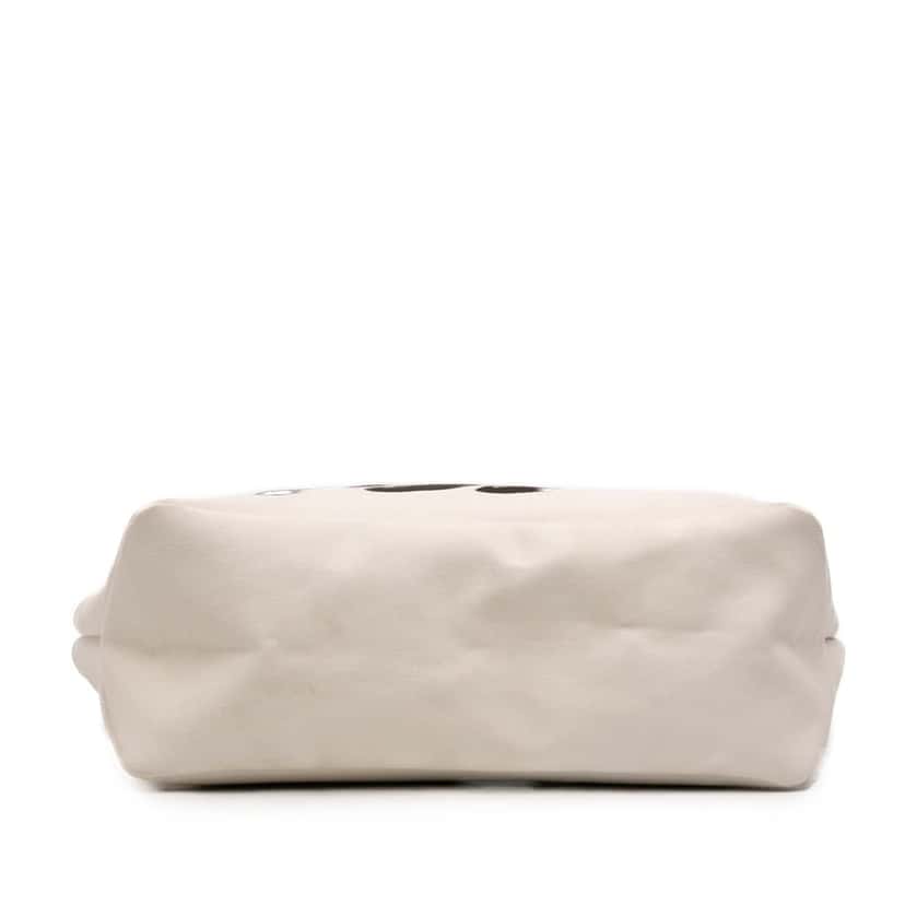 Prada Canvas Canapa Printed Banana Tote White Very good condition - Inside View