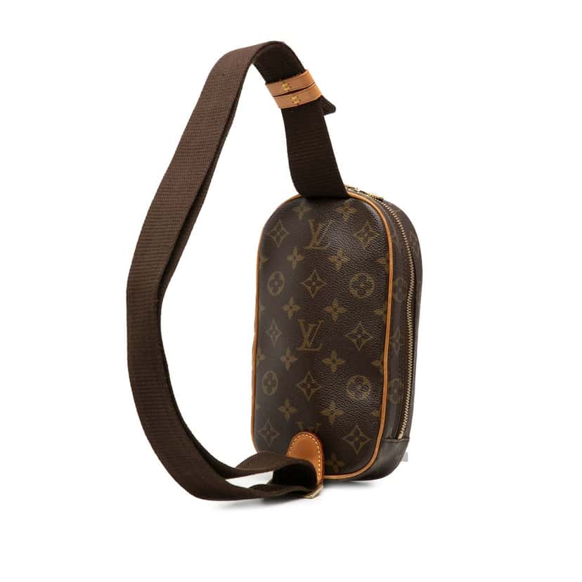 Louis Vuitton Monogram Pochette Gange Brown Very good condition - Back View