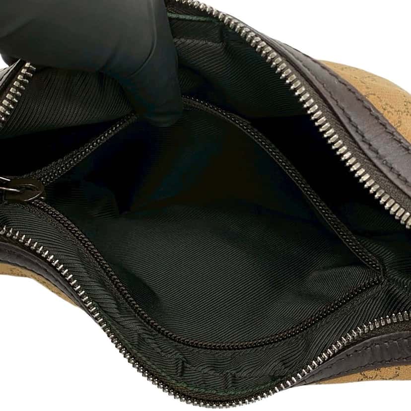 Gucci GG Denim Crossbody Brown Very good condition - Inside View