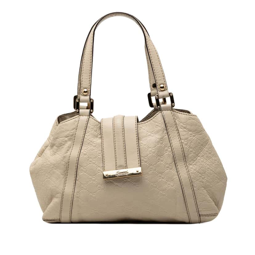 Gucci Guccissima New Ladies Tote White Leather Very good condition - Front View